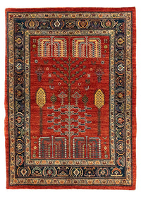 Kaschkuli Teppich 85x120cm - Perserteppich - dunkelrot – product image