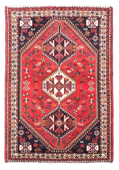 Shiraz Teppich 115x169cm - Perserteppich - dunkelrot