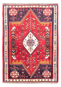 Shiraz Teppich 105x153cm - Perserteppich - dunkelrot – product image