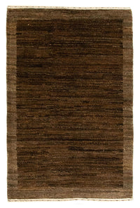 Gabbeh Teppich Indus 60x93cm - Wollteppich - dunkelbraun – product image