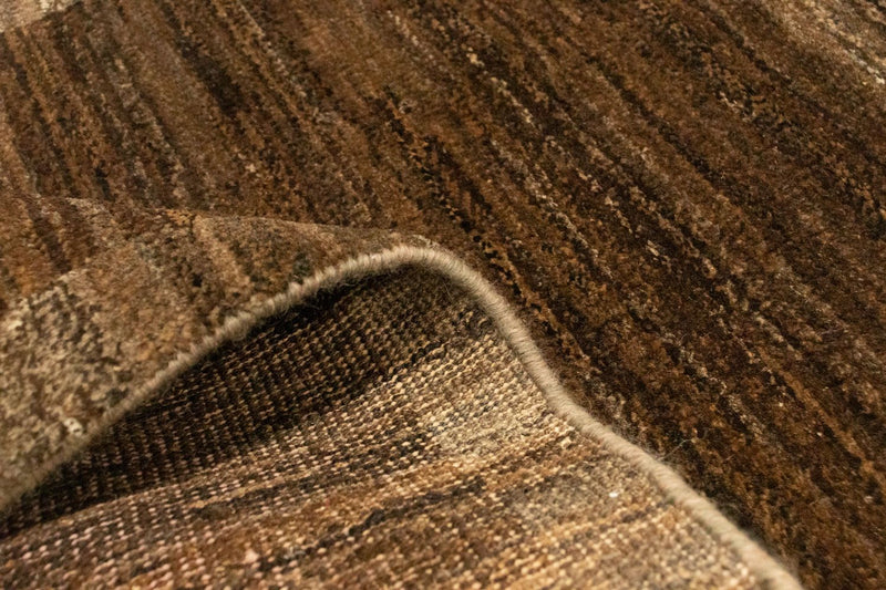 Gabbeh Teppich Indus 60x93cm - Wollteppich - dunkelbraun