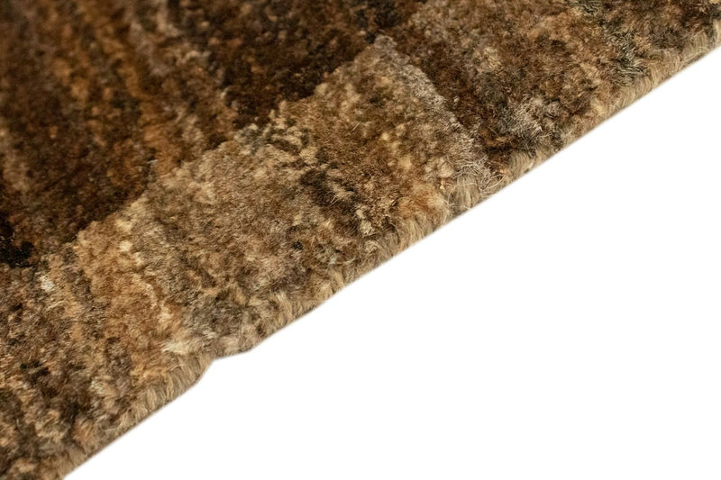 Gabbeh Teppich Indus 58x88cm - Wollteppich - dunkelbraun