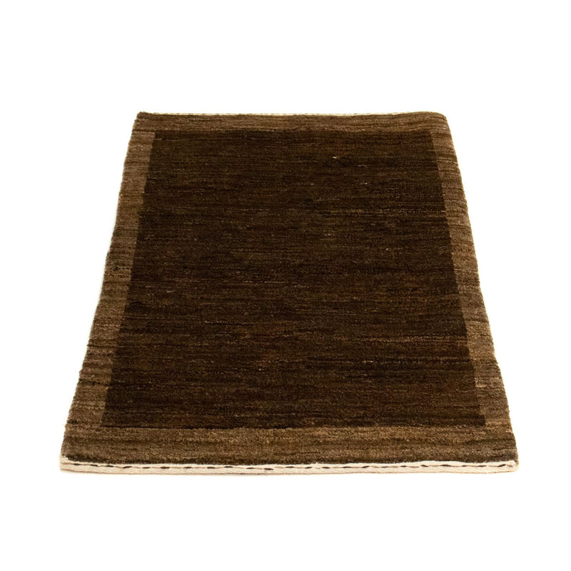Gabbeh Teppich Indus 58x88cm - Wollteppich - dunkelbraun