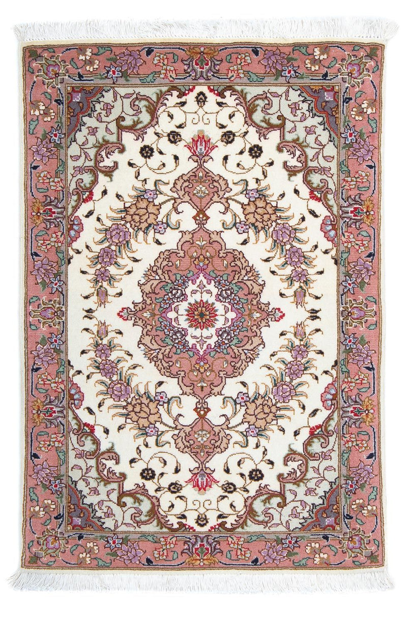 Täbriz - 50 Raj Teppich 60x90cm - Perserteppich - beige