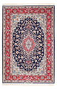 Isfahan Teppich 130x197cm - Perserteppich - dunkelblau