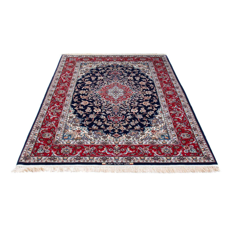 Isfahan Teppich 130x197cm - Perserteppich - dunkelblau