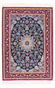Isfahan Teppich 72x104cm - Perserteppich - dunkelblau