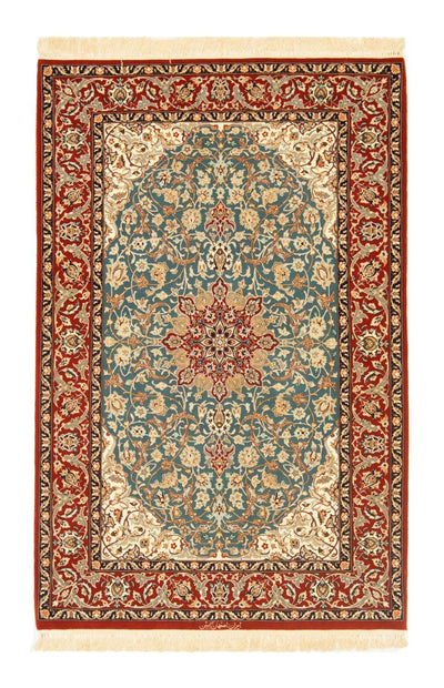 Isfahan Teppich 106x162cm - Perserteppich - rot