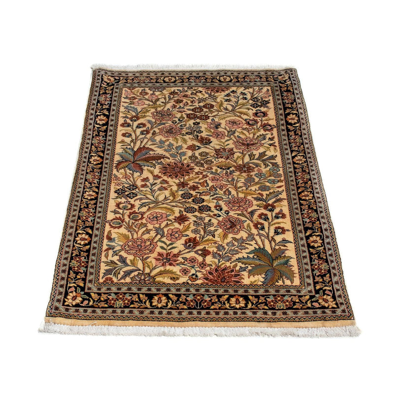 Ghom Teppich 68x113cm - Perserteppich - senfgelb