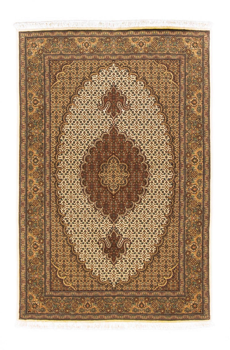Täbriz Teppich 102x155cm - Perserteppich - beige