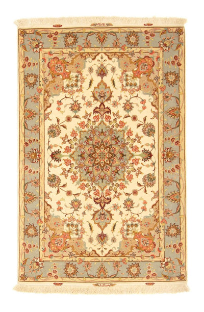 Täbriz - 60 Raj Teppich 100x153cm - Perserteppich - beige