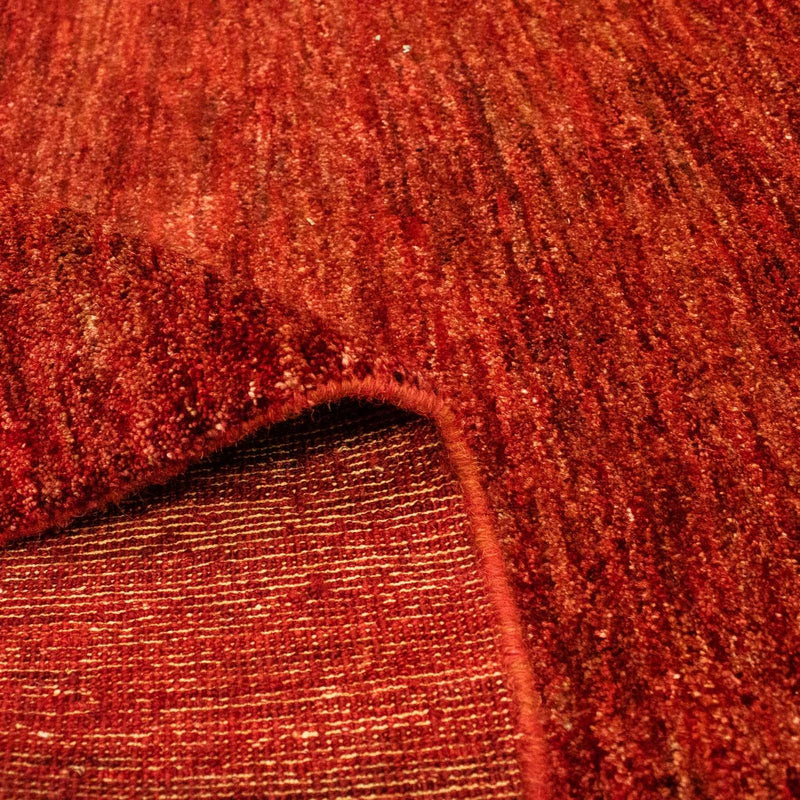 Gabbeh Teppich Indus 137x202cm - Wollteppich - dunkelrot