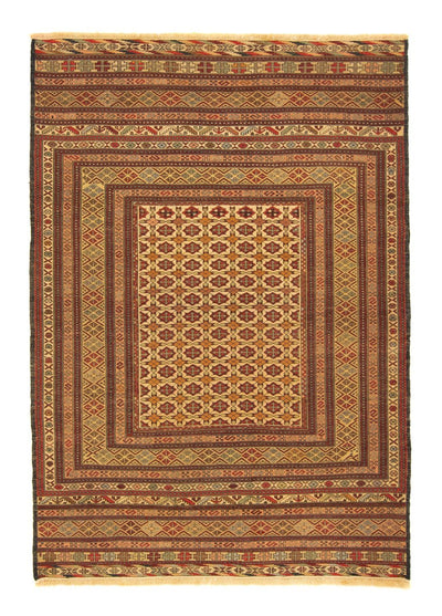 Kelim Fars Teppich 126x180cm - mehrfarbig