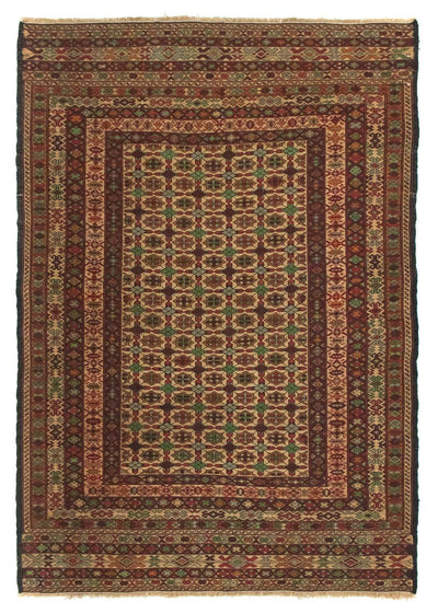 Kelim Fars Teppich 103x147cm - mehrfarbig