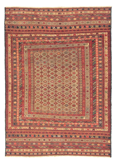 Kelim Fars Teppich 127x176cm - mehrfarbig
