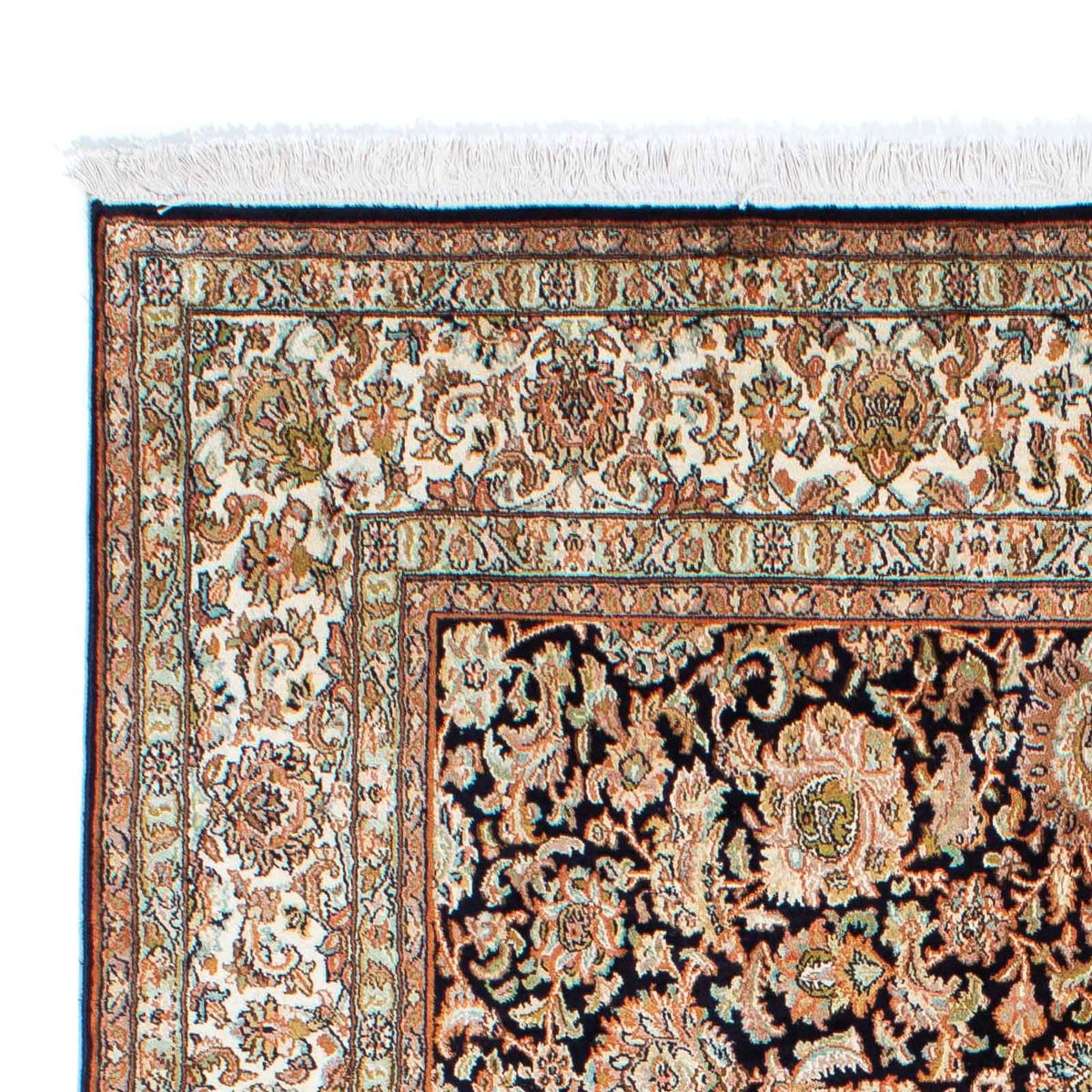 Kaschmar Teppich 154x226cm - Orientteppich - dunkelblau