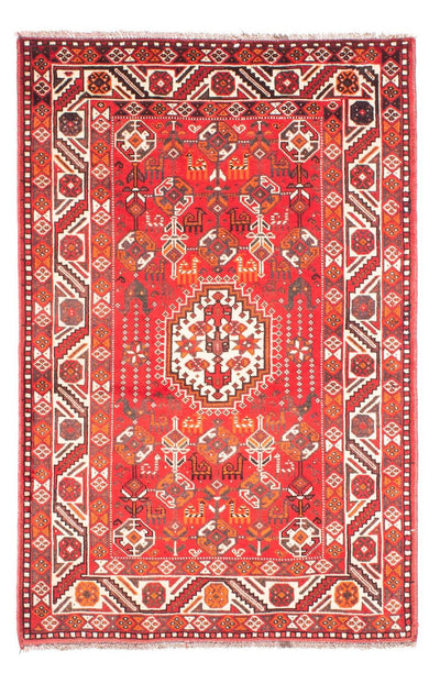 Shiraz Teppich 110x159cm - Perserteppich - rot