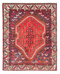 Shiraz Teppich 111x139cm - Perserteppich - dunkelrot – product image