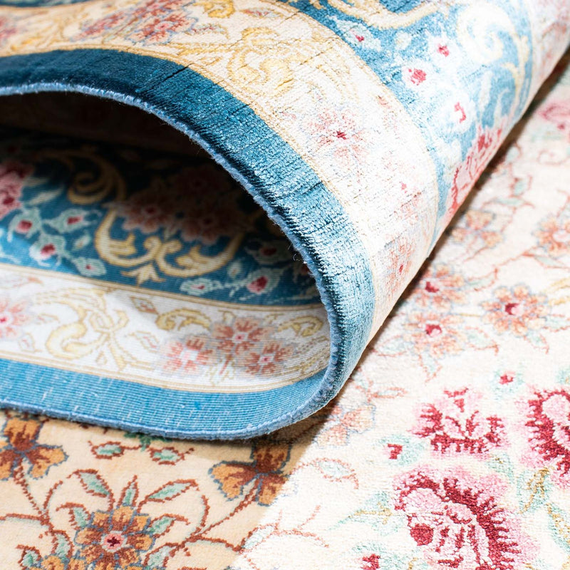 Ghom Teppich 77x123cm - Perserteppich - beige