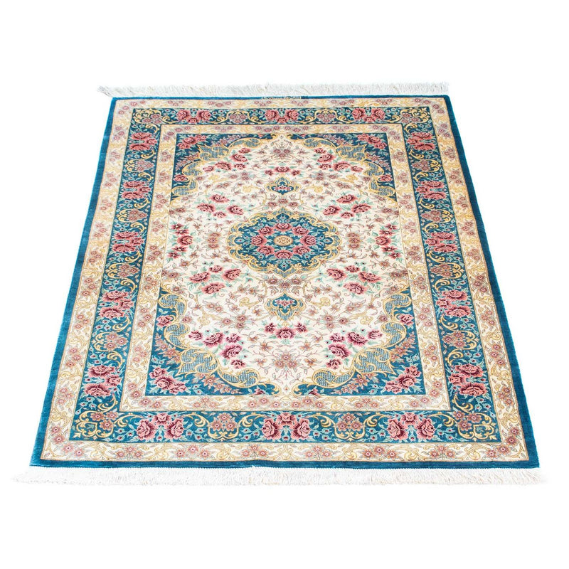 Ghom Teppich 77x123cm - Perserteppich - beige