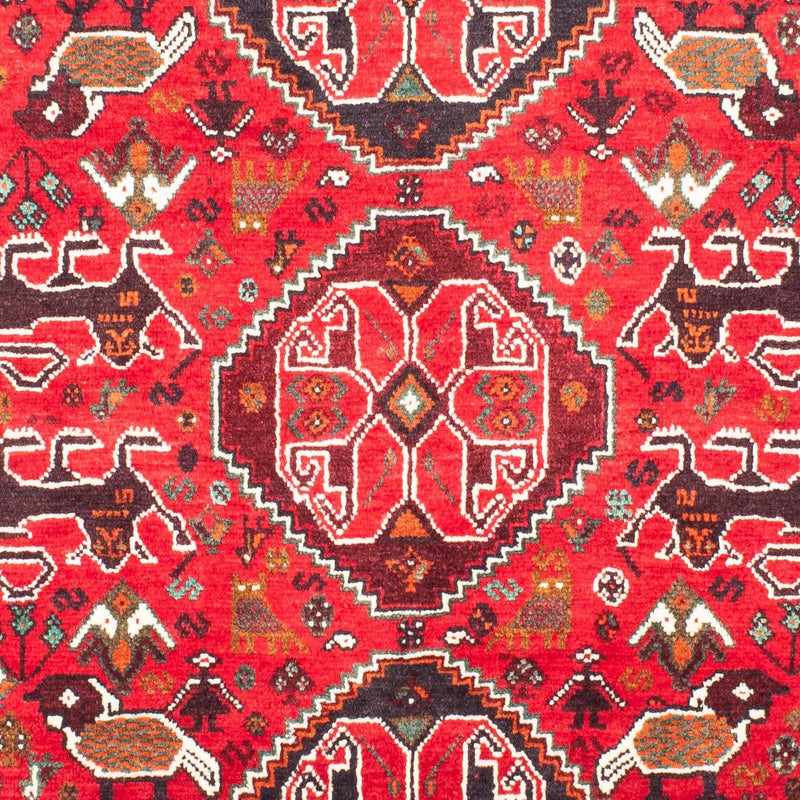 Ghashghai Teppich 104x154cm - Perserteppich - dunkelrot