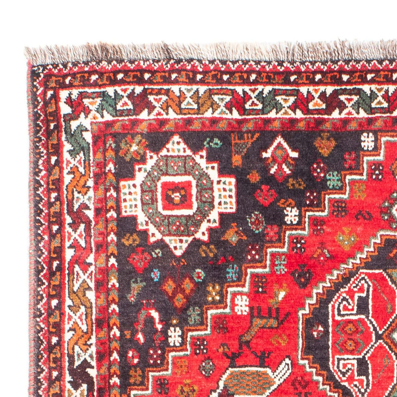 Ghashghai Teppich 104x154cm - Perserteppich - dunkelrot