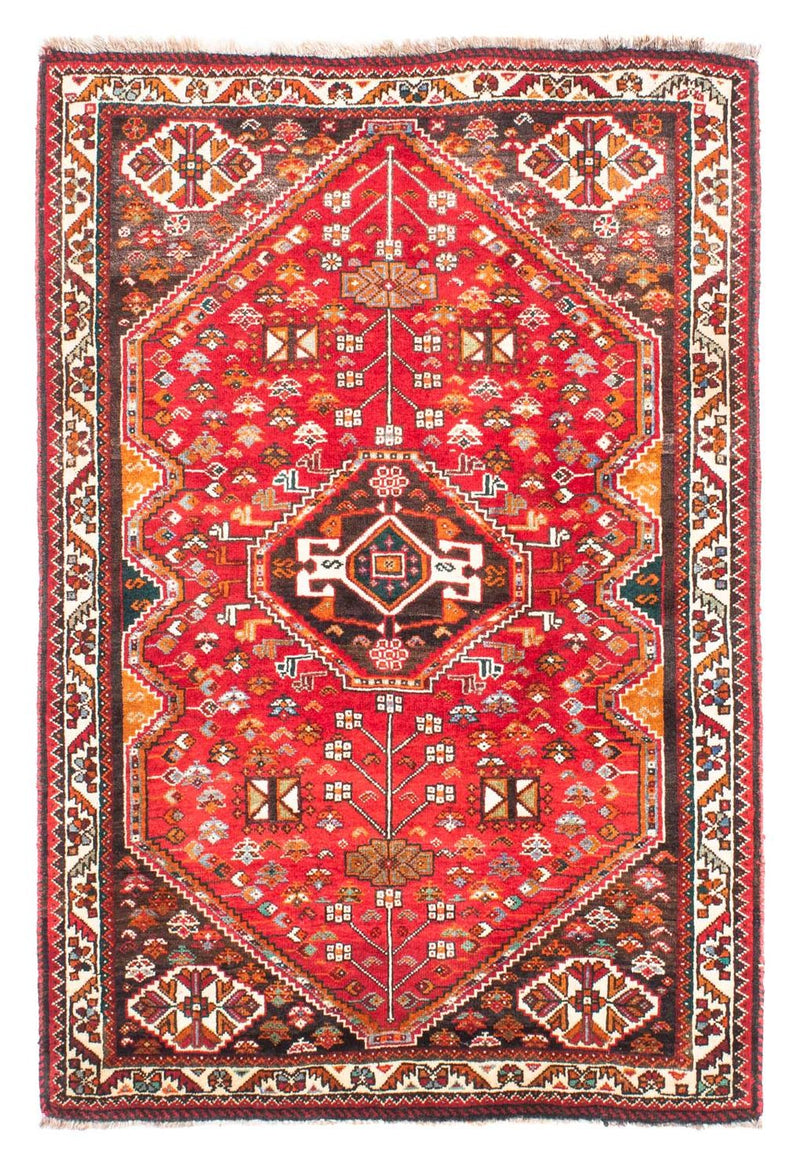 Ghashghai Teppich 106x155cm - Perserteppich - rot