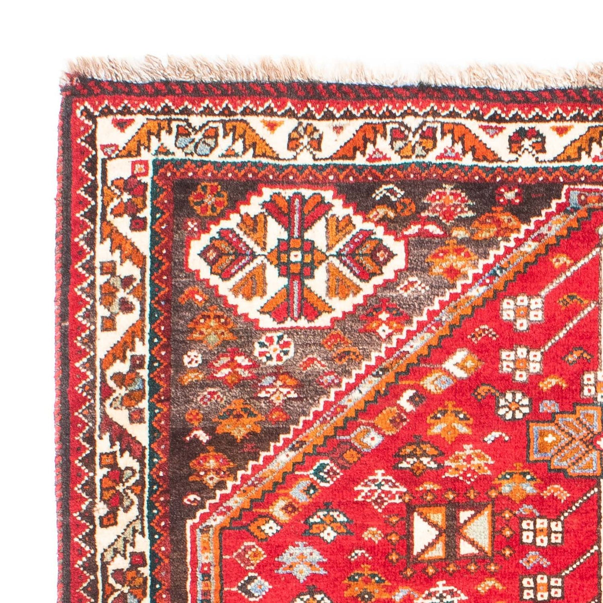 Ghashghai Teppich 106x155cm - Perserteppich - rot