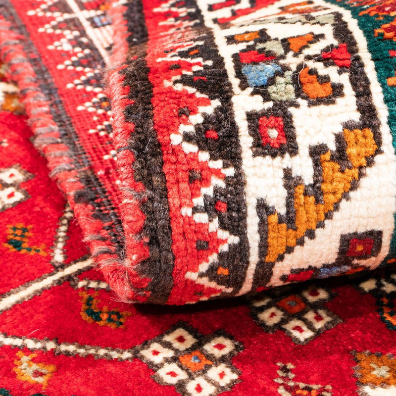 Ghashghai Teppich 106x155cm - Perserteppich - rot