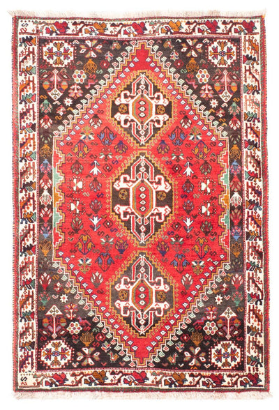 Ghashghai Teppich 114x162cm - Perserteppich - dunkelrot