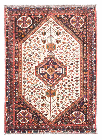 Ghashghai Teppich 103x148cm - Perserteppich - beige