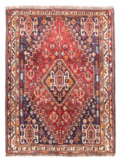 Ghashghai Teppich 119x160cm - Perserteppich - dunkelrot