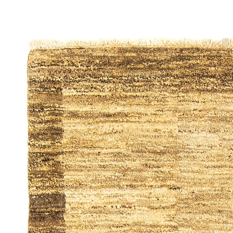Gabbeh Teppich Indus 96x156cm - Wollteppich - hellbraun