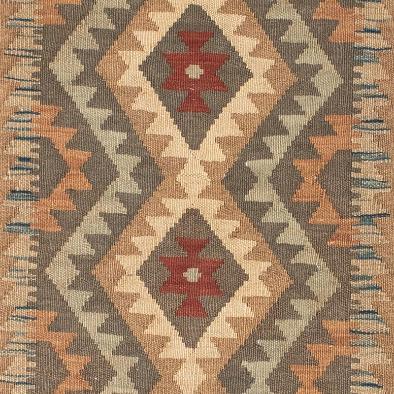 Kelim Teppich - Oriental 83 x 192 cm - hellbraun
