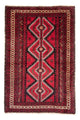 Belutsch Teppich 124 x 190 cm - mehrfarbig