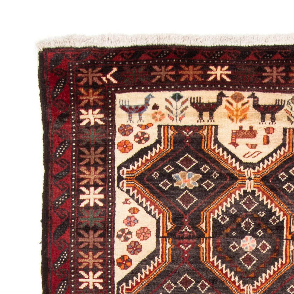 Belutsch Teppich 104x225cm - Orientteppich - beige