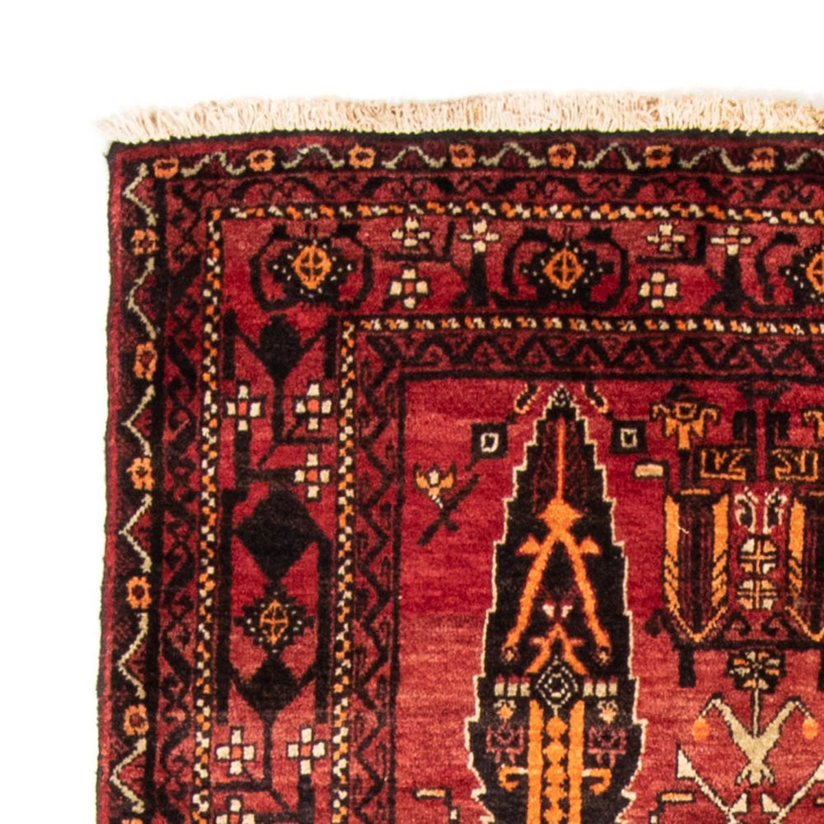 Belutsch Teppich 102x180cm - Orientteppich - rot