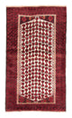 Belutsch Teppich 102 x 185 cm - dunkelrot