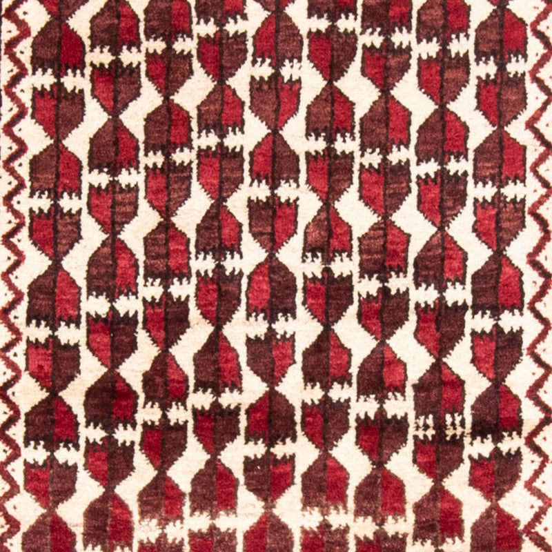 Belutsch Teppich 102 x 185 cm - dunkelrot