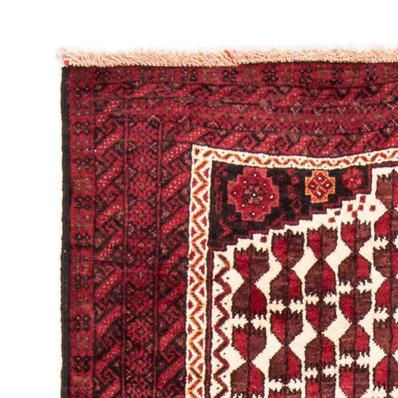 Belutsch Teppich 102 x 185 cm - dunkelrot