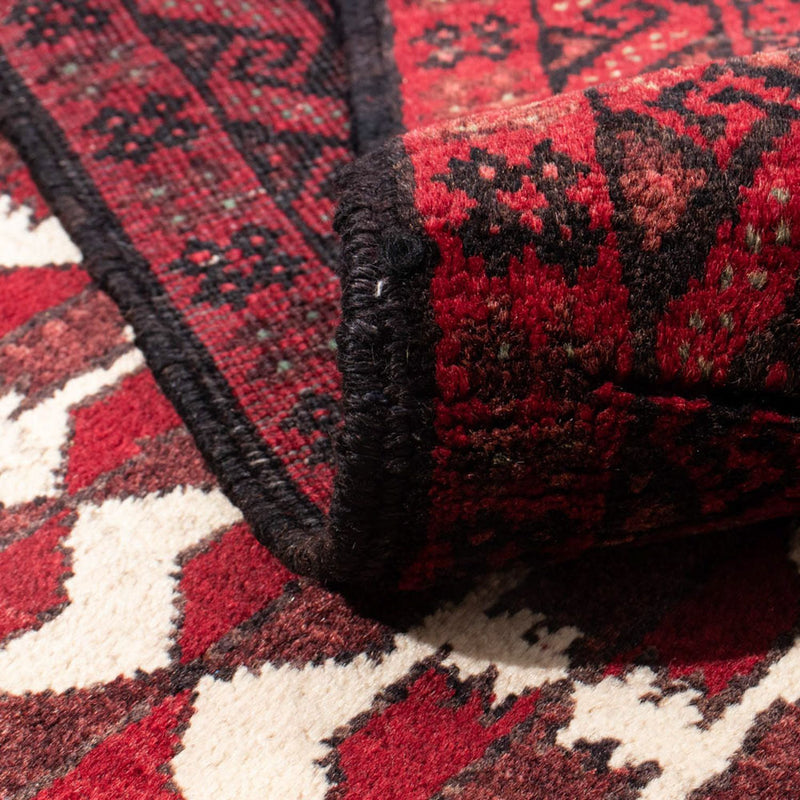 Belutsch Teppich 102 x 185 cm - dunkelrot