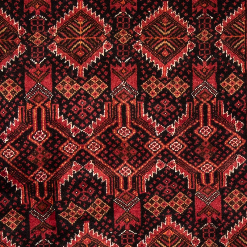 Belutsch Teppich 96 x 184 cm - dunkelrot