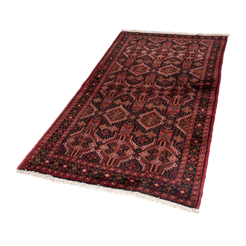 Belutsch Teppich 96 x 184 cm - dunkelrot