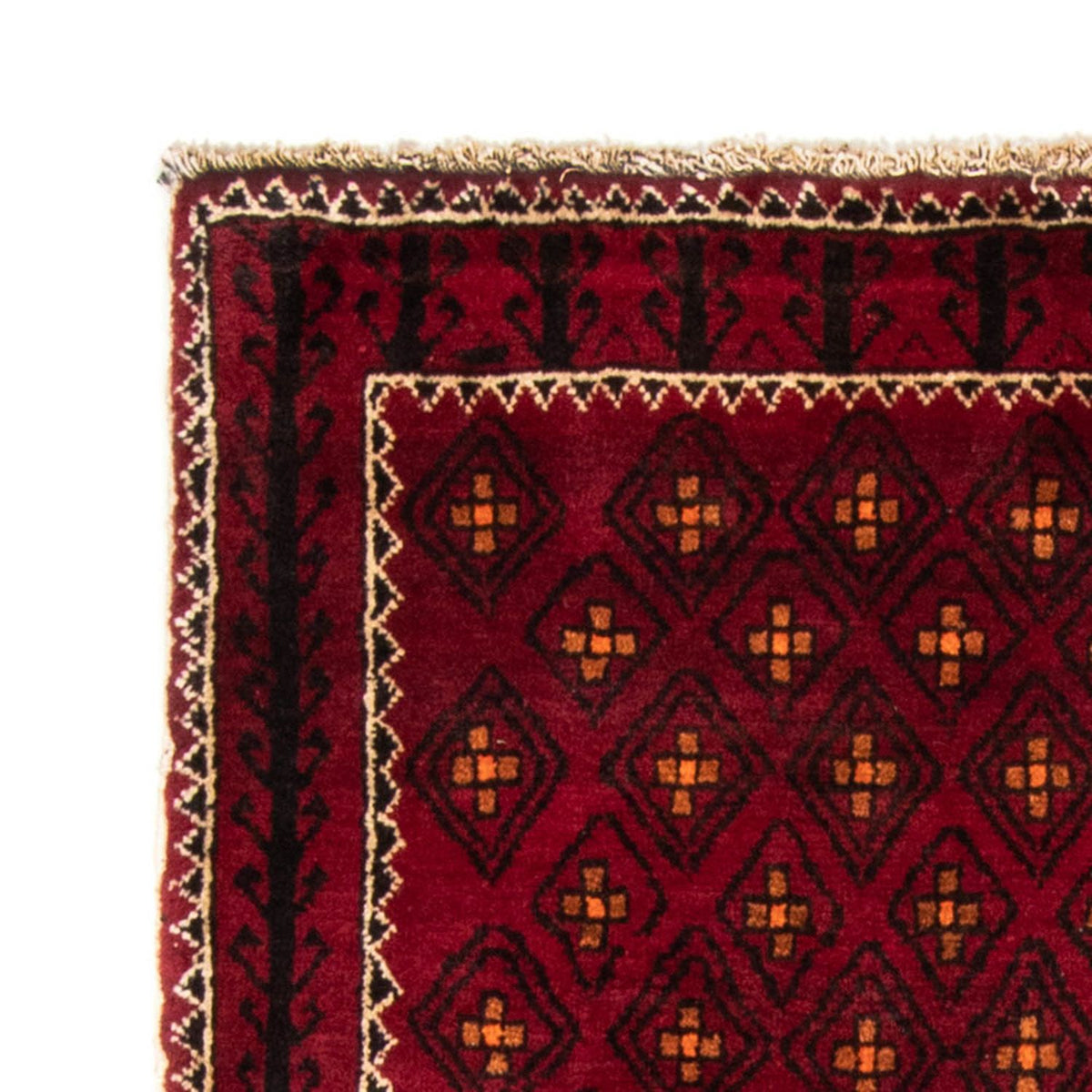 Belutsch Teppich 103 x 182 cm - dunkelrot