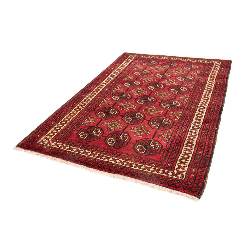 Belutsch Teppich 138 x 190 cm - dunkelrot