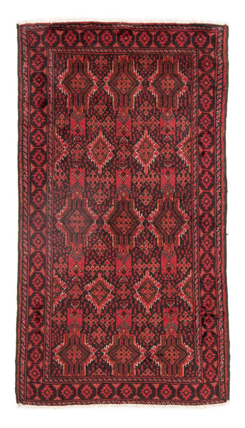 Belutsch Teppich 101x182cm - Orientteppich - rot