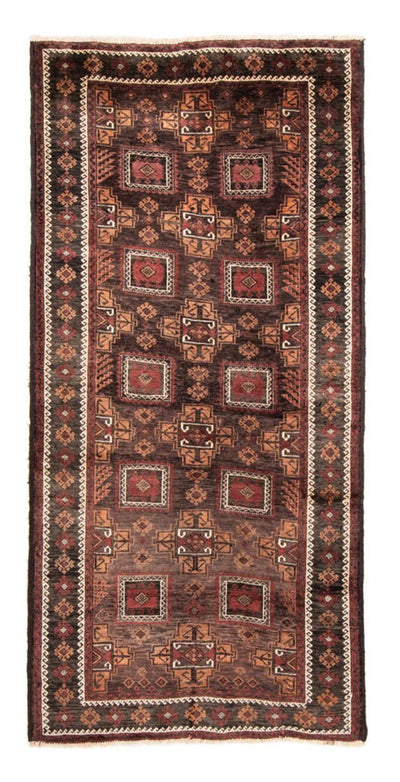 Belutsch Teppich 111x223cm - Orientteppich - hellchoco