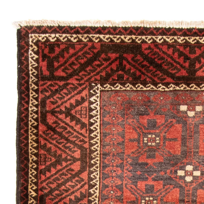 Belutsch Teppich 123 x 225 cm - hellrot