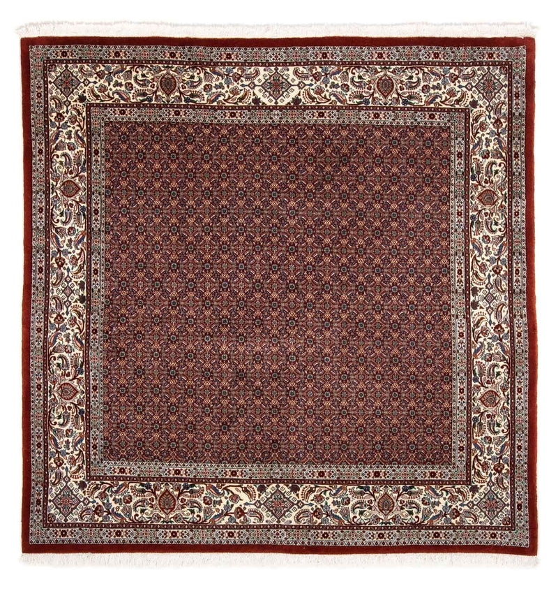 Moud Teppich 196x197cm - Perserteppich - dunkelrot