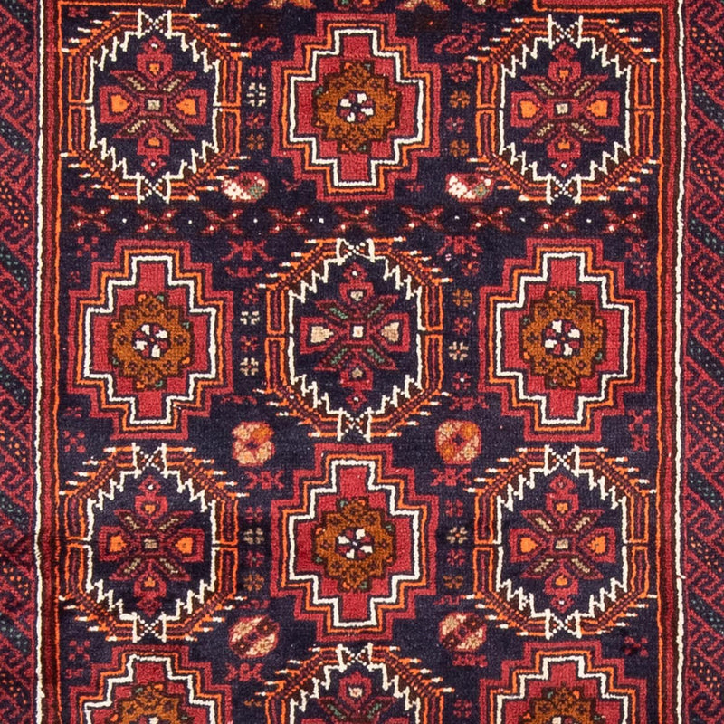 Belutsch Teppich 101 x 193 cm - rot